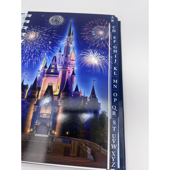 Walt Disney World Address Book A-Z Magic Kingdom Cinderella's Castle Unused - Picture 6 of 9